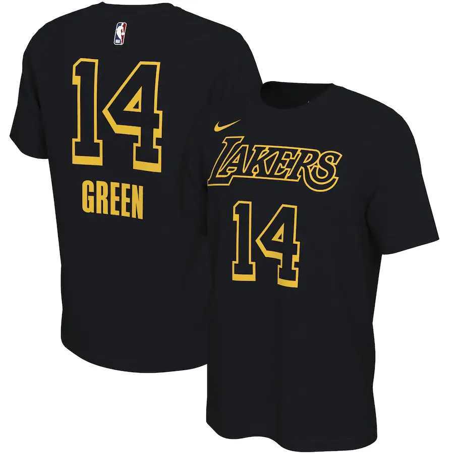 Men's Lakers 14 Danny Green Black Nike Restart Name & Number T-Shirt,We sell and wholesale Men's Lakers 14 Danny Green Black Nike Restart Name & Number T-Shirt on line form chian!